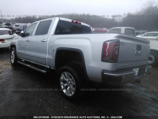 3GTU2NEC3JG350358 - 2018 GMC SIERRA K1500 SLT SILVER photo 3