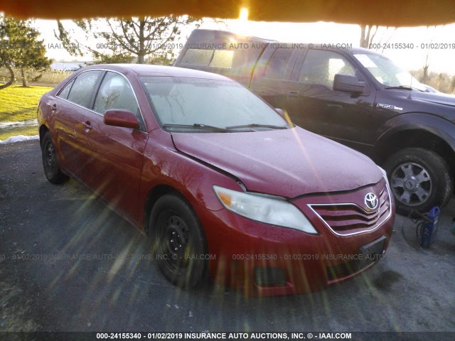 4T1BF3EK8BU590491 - 2011 TOYOTA CAMRY SE/LE/XLE RED photo 1