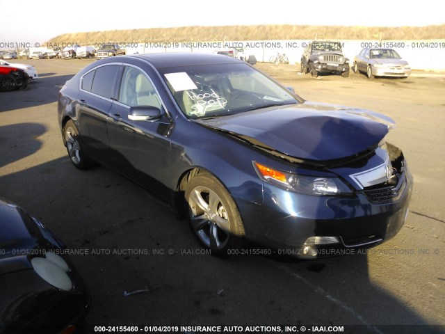 19UUA8F70DA006867 - 2013 ACURA TL ADVANCE BLUE photo 1