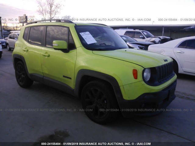 ZACCJABB6HPE94630 - 2017 JEEP RENEGADE LATITUDE GREEN photo 1