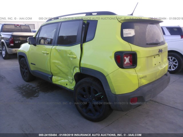 ZACCJABB6HPE94630 - 2017 JEEP RENEGADE LATITUDE GREEN photo 3