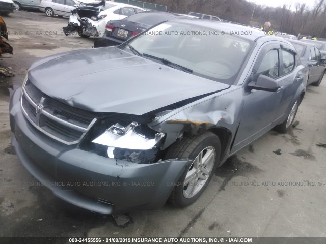 1B3LC56K98N635888 - 2008 DODGE AVENGER SXT GRAY photo 2