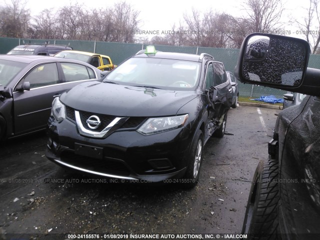 5N1AT2MK7FC788880 - 2015 NISSAN ROGUE S/SL/SV BLACK photo 2