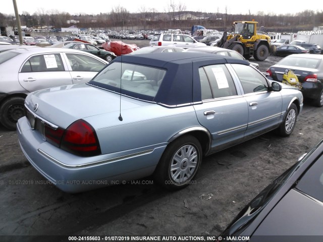 2MEFM74W15X627223 - 2005 MERCURY GRAND MARQUIS GS BLUE photo 4