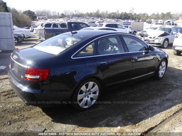 WAUDG74F95N104837 - 2005 AUDI A6 3.2 QUATTRO BLUE photo 4