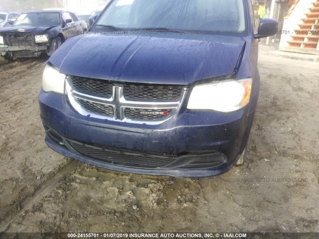 2C4RDGCG8ER122115 - 2014 DODGE GRAND CARAVAN SXT Navy photo 6