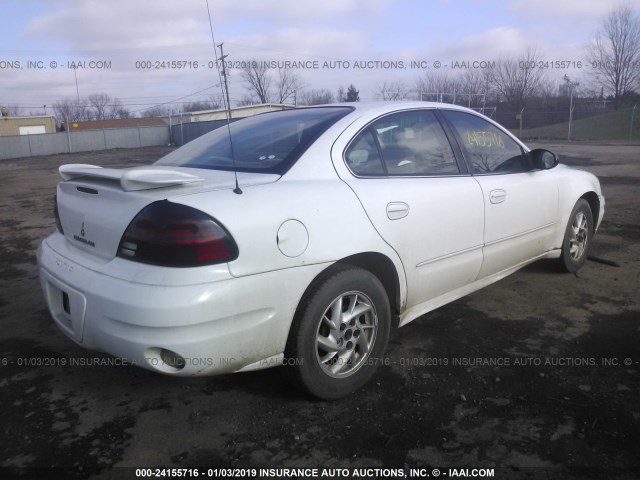 1G2NF52E94M547281 - 2004 PONTIAC GRAND AM SE1 WHITE photo 4