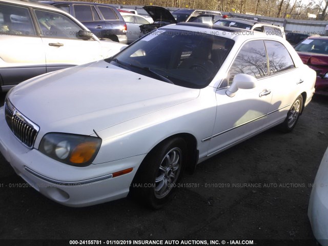 KMHFU45E22A180987 - 2002 HYUNDAI XG 350 WHITE photo 2