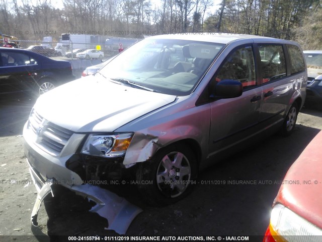 2D8HN44H18R726481 - 2008 DODGE GRAND CARAVAN SE GOLD photo 2