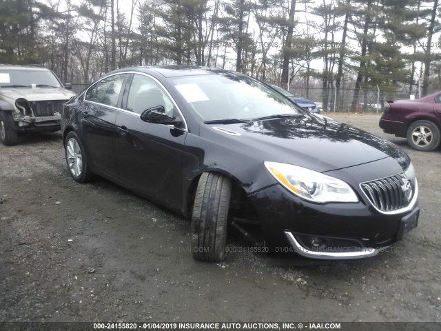 2G4GK5EX0F9174611 - 2015 BUICK REGAL BLACK photo 1