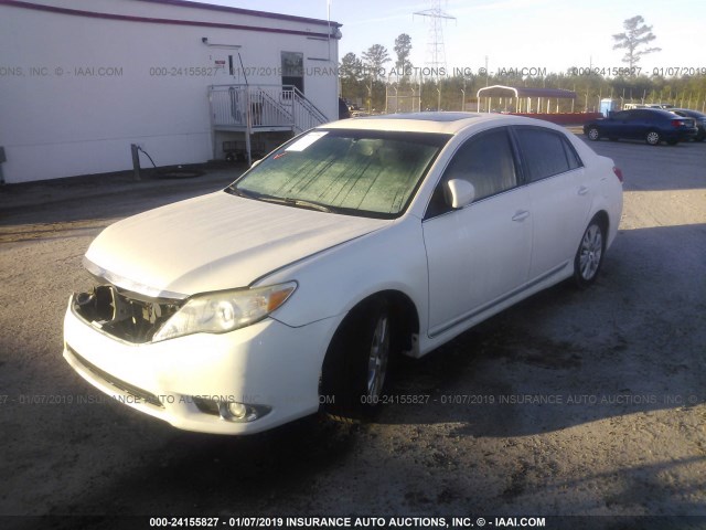 4T1BK3DB5BU407934 - 2011 TOYOTA AVALON LIMITED WHITE photo 2