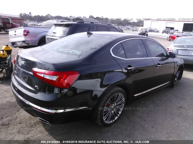 KNALN4D76E5157357 - 2014 KIA CADENZA PREMIUM/LIMITED BLACK photo 4