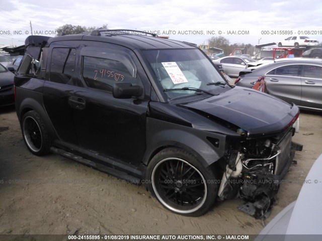 5J6YH27695L017672 - 2005 HONDA ELEMENT EX BLACK photo 1