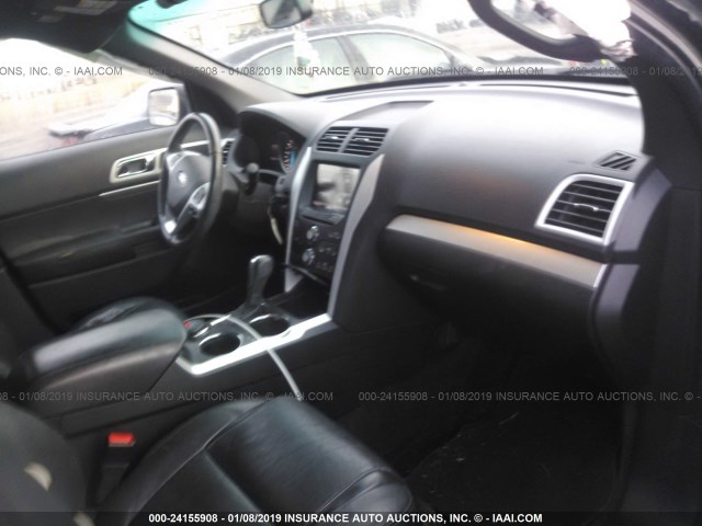 1FMHK8D80CGA93041 - 2012 FORD EXPLORER XLT BLACK photo 5