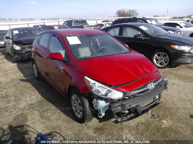 KMHCT5AE0GU255158 - 2016 HYUNDAI ACCENT SE RED photo 1