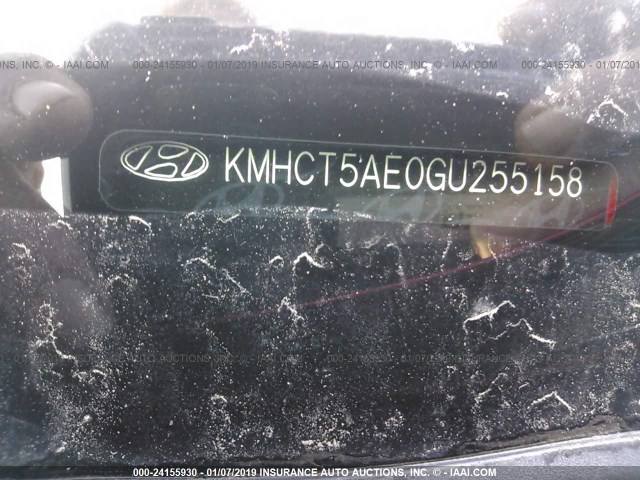 KMHCT5AE0GU255158 - 2016 HYUNDAI ACCENT SE RED photo 9