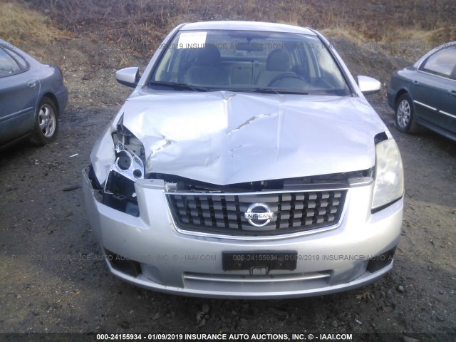 3N1AB61E47L710112 - 2007 NISSAN SENTRA 2.0/2.0S/2.0SL SILVER photo 6