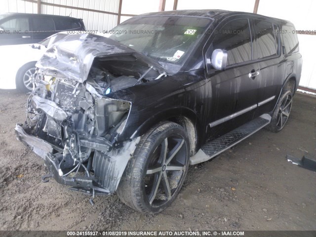 5N1BA0NF3AN620988 - 2010 NISSAN ARMADA PLATINUM BLACK photo 2