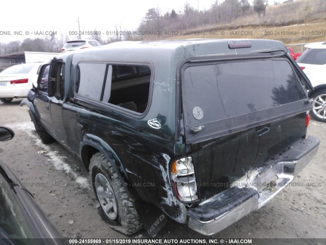 5TEWM72N21Z796333 - 2001 TOYOTA TACOMA XTRACAB GREEN photo 3