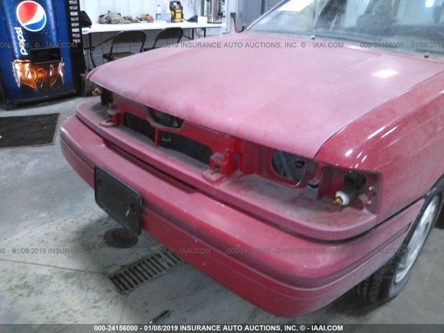 1FACP36X7NK225208 - 1992 FORD TEMPO GL RED photo 6