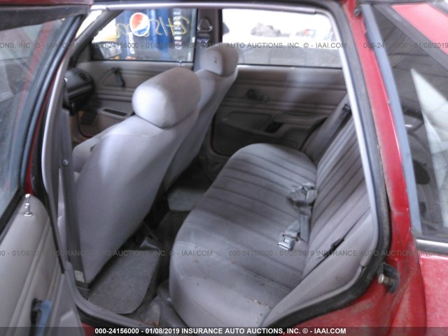 1FACP36X7NK225208 - 1992 FORD TEMPO GL RED photo 8