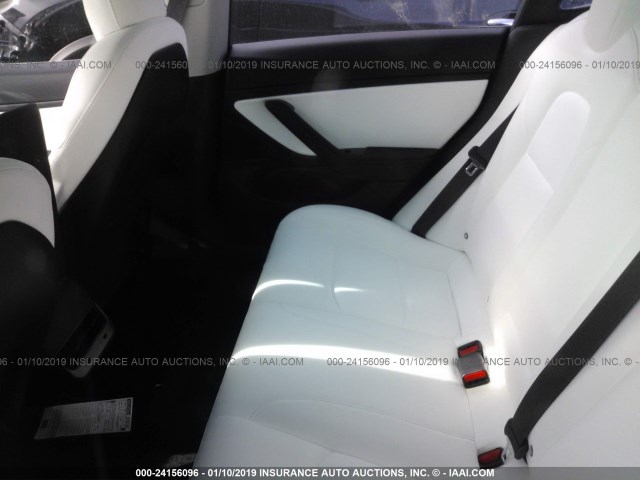 5YJ3E1EBXJF096513 - 2018 TESLA MODEL 3 BLUE photo 8