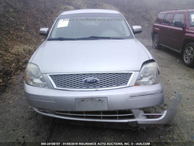 1FAHP24107G147696 - 2007 FORD FIVE HUNDRED SEL SILVER photo 6