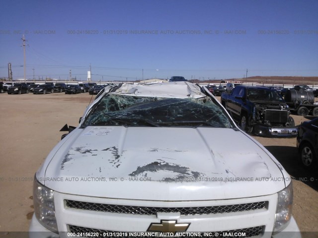 3GCPKSE36BG387546 - 2011 CHEVROLET SILVERADO K1500 LT WHITE photo 6