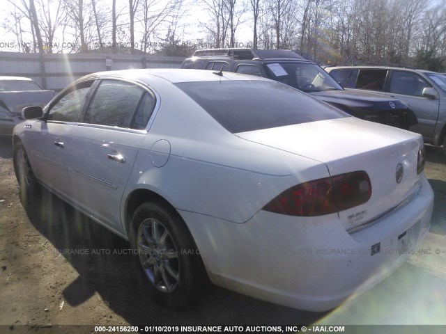 1G4HD57218U166698 - 2008 BUICK LUCERNE CXL WHITE photo 3