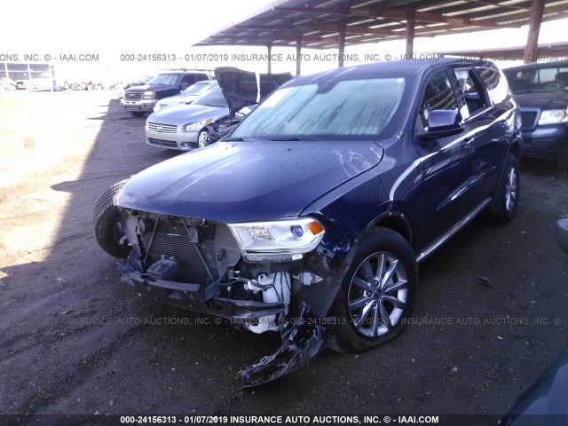 1C4RDHAGXHC690338 - 2017 DODGE DURANGO SXT Dark Blue photo 2