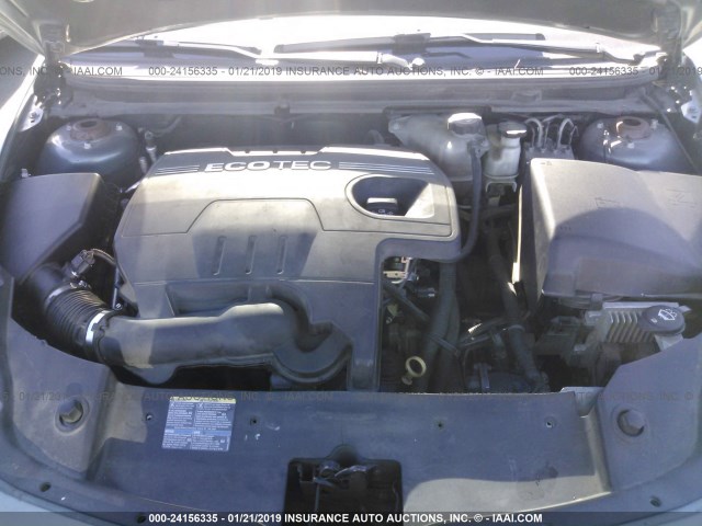 1G1ZG57B29F116956 - 2009 CHEVROLET MALIBU LS GREEN photo 10