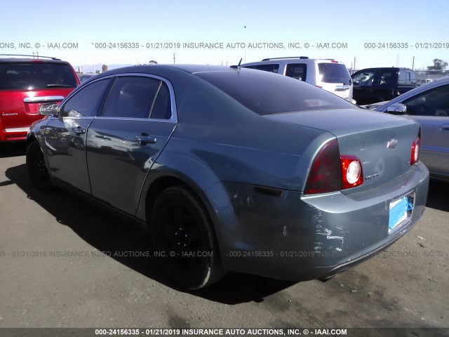 1G1ZG57B29F116956 - 2009 CHEVROLET MALIBU LS GREEN photo 3