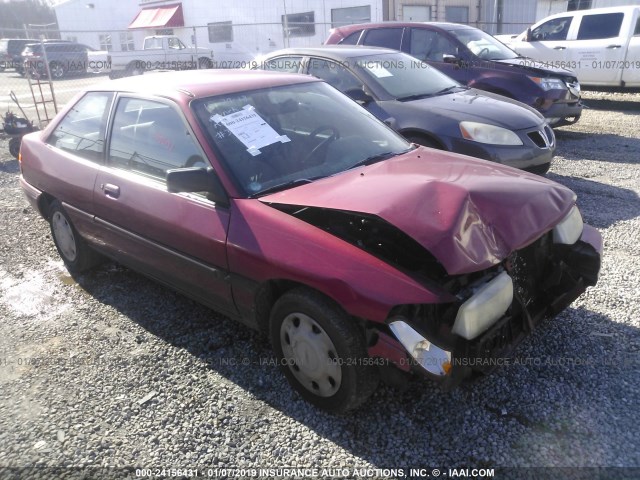 1FARP11J7RW145620 - 1994 FORD ESCORT LX/SPORT RED photo 1