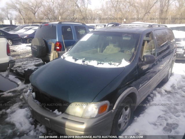 1GMDX03E1XD271622 - 1999 PONTIAC MONTANA / TRANS S  GREEN photo 2