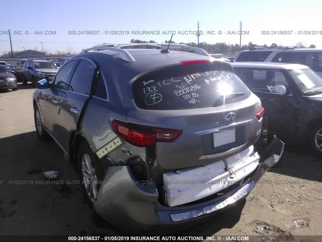 JN8AS1MW7BM734170 - 2011 INFINITI FX35 GRAY photo 3