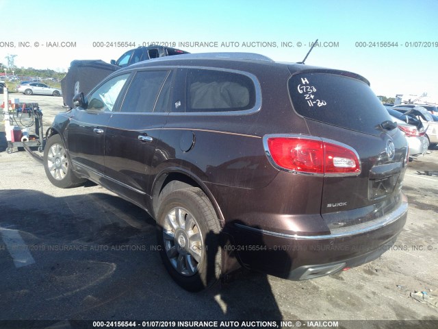 5GAKRCKD3FJ176738 - 2015 BUICK ENCLAVE BROWN photo 3