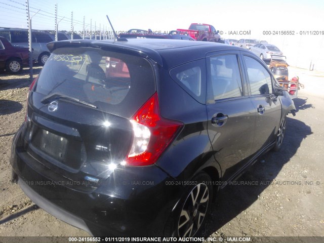 3N1CE2CP3FL396961 - 2015 NISSAN VERSA NOTE S/S PLUS/SV/SL/SR BLACK photo 4