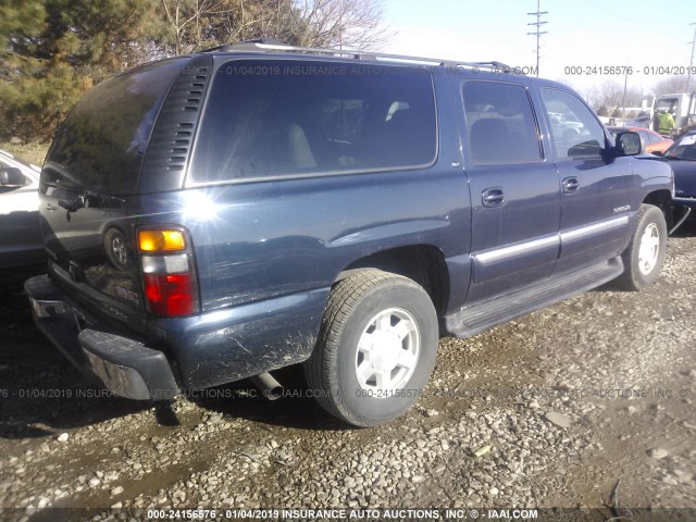 1GKFK16Z74J292640 - 2004 GMC YUKON XL K1500 Dark Blue photo 4