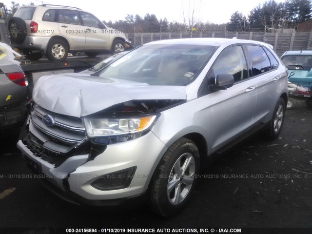 2FMPK3G99JBC45020 - 2018 FORD EDGE SE SILVER photo 2