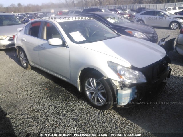 JN1CV6AR8BM352823 - 2011 INFINITI G37 WHITE photo 1