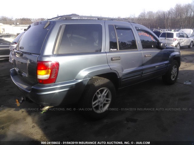 1J4GW48S04C366453 - 2004 JEEP GRAND CHEROKEE LAREDO/COLUMBIA/FREEDOM 蓝色 照片 4