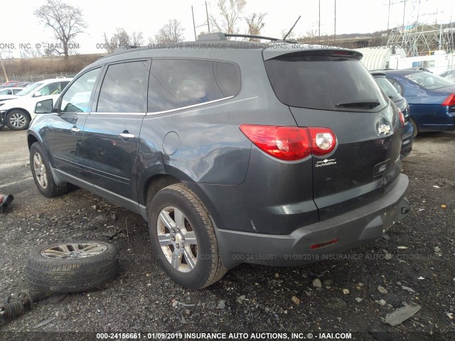 1GNLRFED9AJ223688 - 2010 CHEVROLET TRAVERSE LT GRAY photo 3