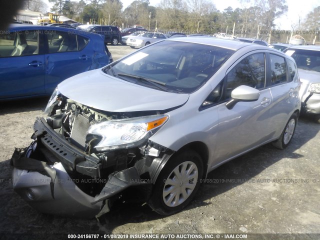 3N1CE2CP0GL393162 - 2016 NISSAN VERSA NOTE S/S PLUS/SV/SL/SR SILVER photo 2