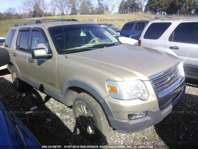 1FMEU73E86UA58378 - 2006 FORD EXPLORER XLT GOLD photo 1