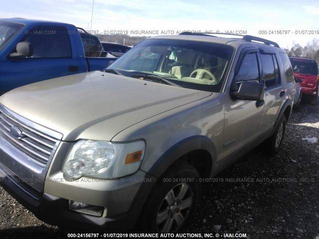 1FMEU73E86UA58378 - 2006 FORD EXPLORER XLT GOLD photo 2