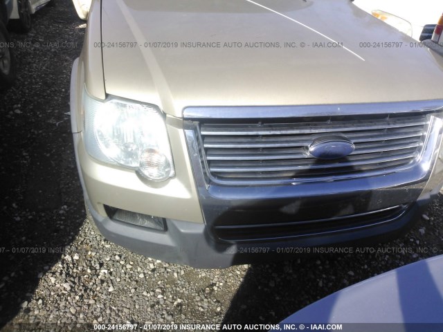 1FMEU73E86UA58378 - 2006 FORD EXPLORER XLT GOLD photo 6