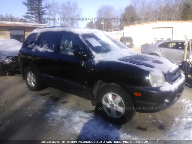 KM8SC73D46U058231 - 2006 HYUNDAI SANTA FE GLS/LIMITED BLACK photo 1