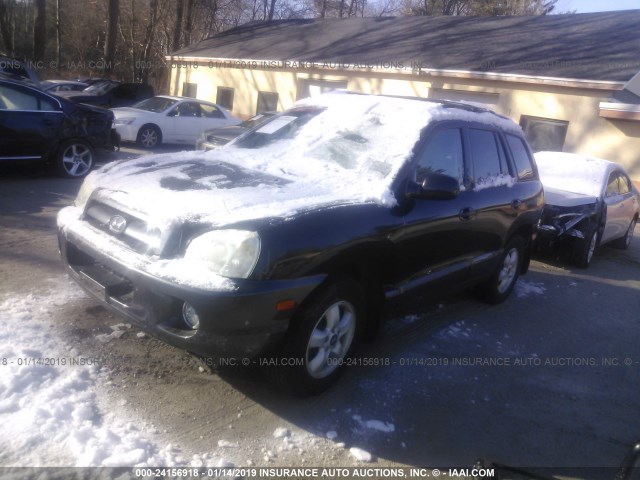 KM8SC73D46U058231 - 2006 HYUNDAI SANTA FE GLS/LIMITED BLACK photo 2