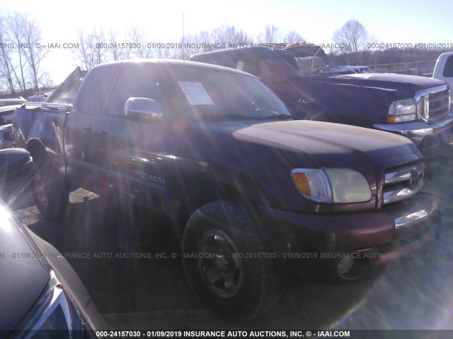 5TBBT44163S347918 - 2003 TOYOTA TUNDRA ACCESS CAB SR5 BURGUNDY photo 1