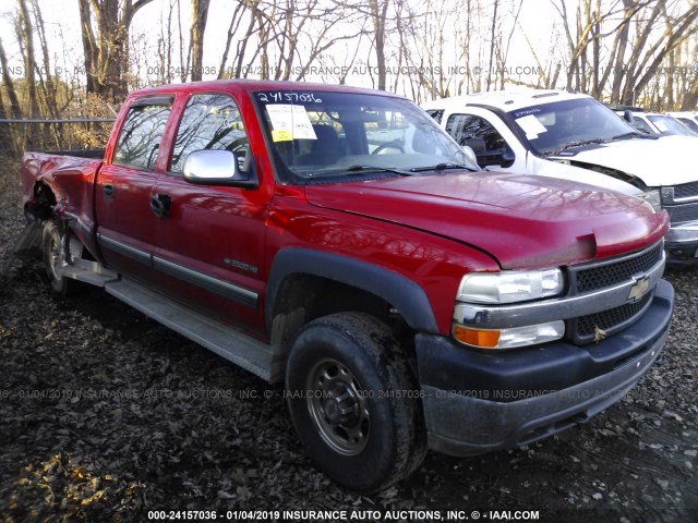 1GCHC23G52F113652 - 2002 CHEVROLET SILVERADO C2500 HEAVY DUTY RED photo 1